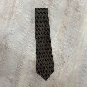 Ziggurat by Mulberry Neckwear Elegant Olive Green Patterned Men's Tie